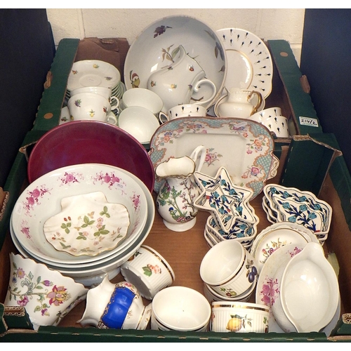 214 - Two boxes of misc ceramics to include Richard Ginoli tea ware, Royal Albert etc (2)