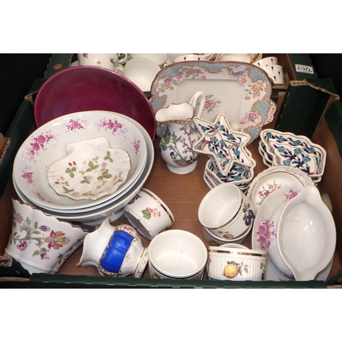 214 - Two boxes of misc ceramics to include Richard Ginoli tea ware, Royal Albert etc (2)