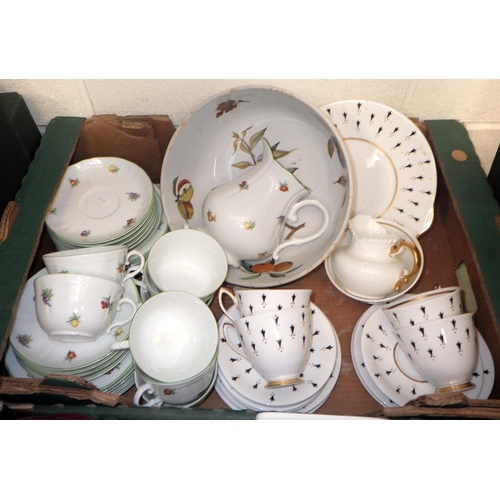 214 - Two boxes of misc ceramics to include Richard Ginoli tea ware, Royal Albert etc (2)