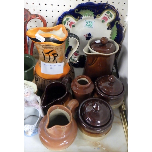 226 - A qty of misc ceramics to include Myott jugs etc