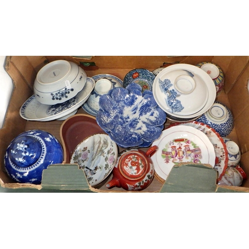 237 - Two boxes of misc ceramics to include Oriental etc Af (2)