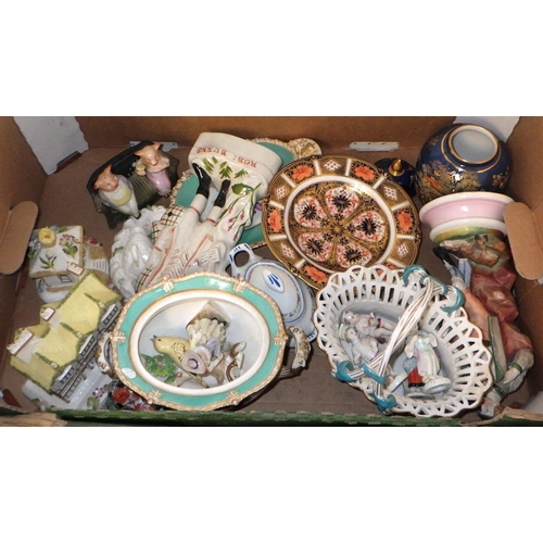 237 - Two boxes of misc ceramics to include Oriental etc Af (2)