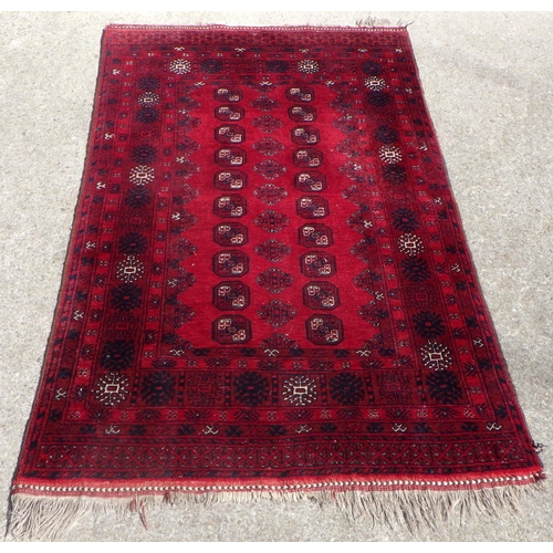 708 - A Turkman design Afghan Rug 115 x 200cm