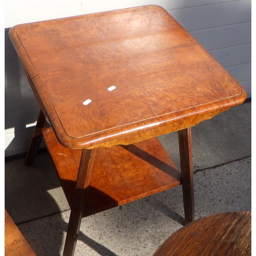 722 - A reproduction mahogany side table together with three further occasional tables af (4)