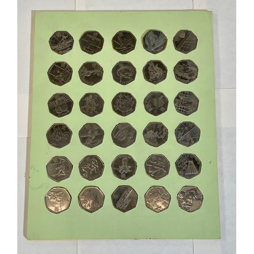 166 - Collectors Coins: A qty of Olympic 50p coins