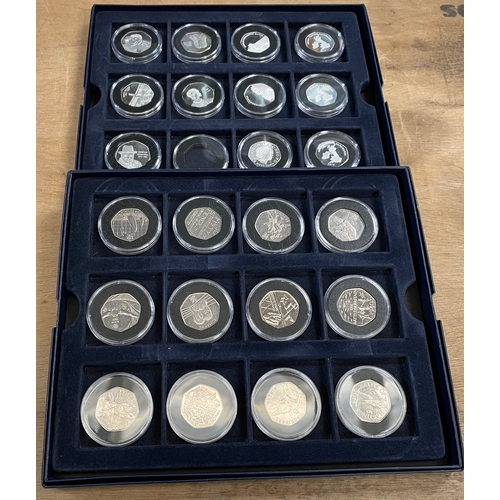 173 - Collectors Coins: A qty of 50p coins to inc copy coins