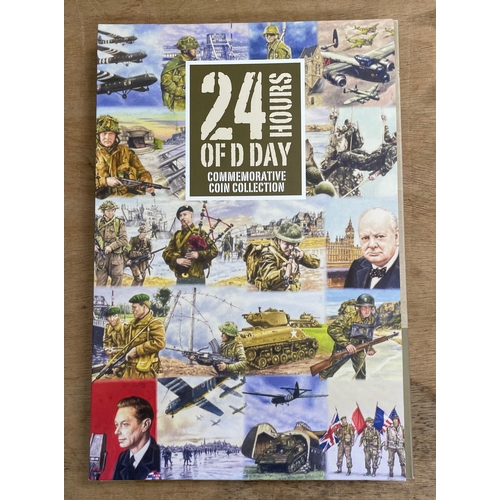 174 - Collectors Coins: A part full 24 Hour D Day collectors set