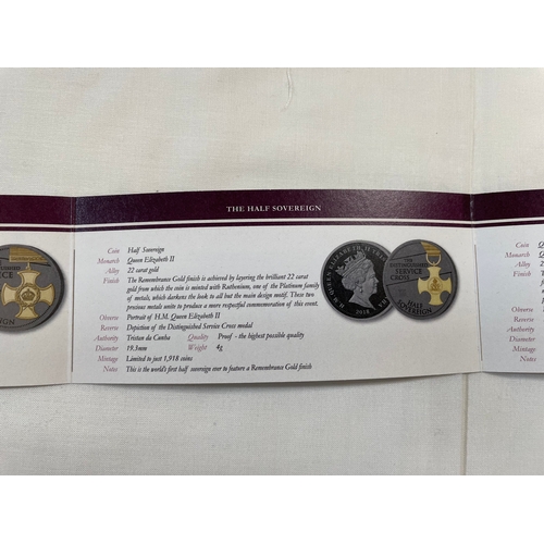 180 - Collectors Coins: A 2018 Sovereign Armistice proof boxed set