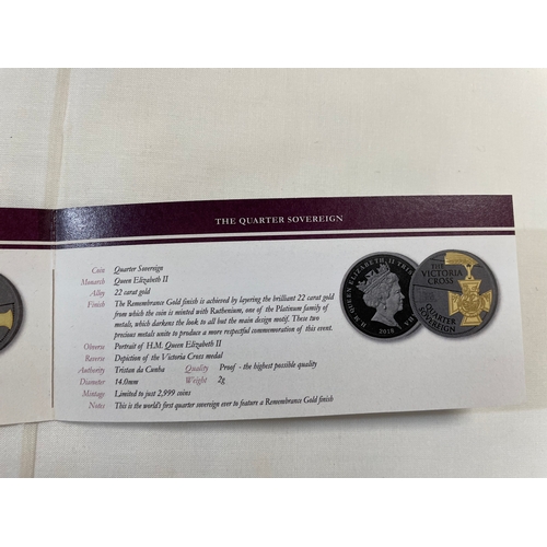 180 - Collectors Coins: A 2018 Sovereign Armistice proof boxed set