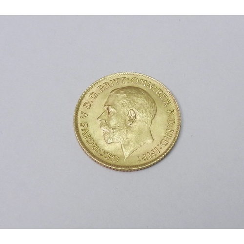 163 - A George V 1914 half sovereign.  GOLD BULLION COINS - VAT EXEMPT