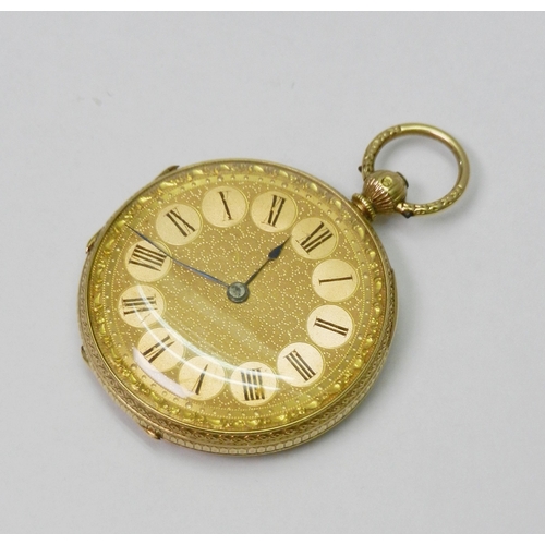 81 - A Thomas Russell pocket watch comprising a key wind lever movement signed A & J Kleiser York beneath... 