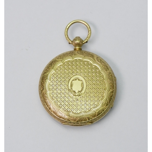 81 - A Thomas Russell pocket watch comprising a key wind lever movement signed A & J Kleiser York beneath... 