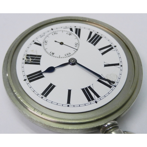 92 - An LNER railways interest pocket watch comprising a Cortebert cal. 534 15 Jewel keyless wind movemen... 