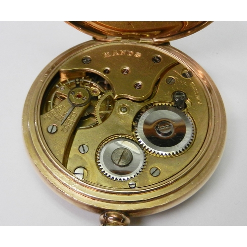 93 - A pocket watch possibly by Rotherham & Sons comprising a Swiss keyless wind lever movement signed RA... 