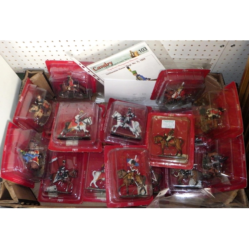 445 - Three boxes of Del Prado mounted soldiers (3)