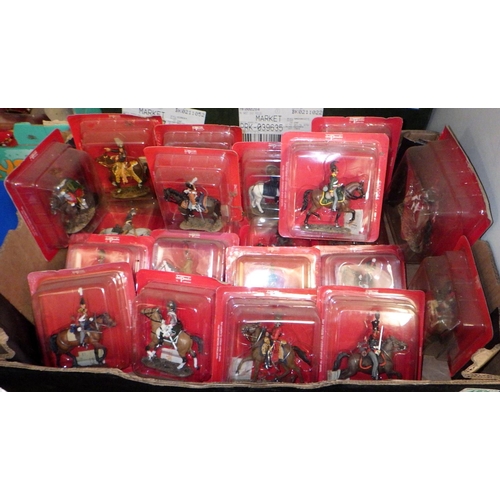 457 - Three boxes of Del Prado mounted soldiers (3)