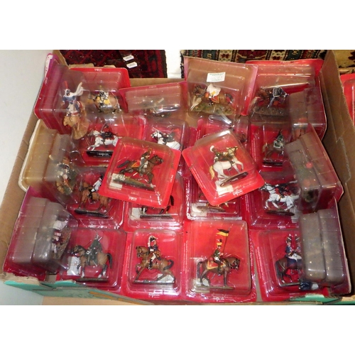 457 - Three boxes of Del Prado mounted soldiers (3)