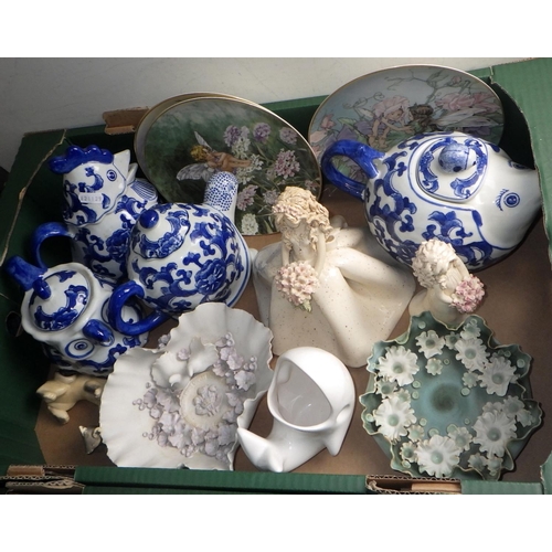 458 - Four boxes of misc collectables to inc glass ware, ceramics, LPs (4)