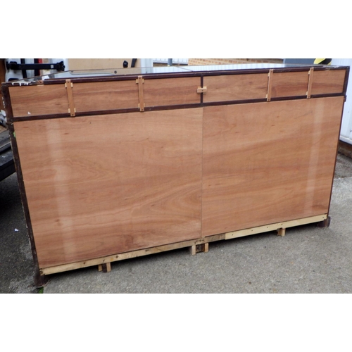 882 - A flat topped cabinet (a/f), 183cm wide