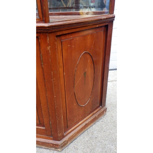 882 - A flat topped cabinet (a/f), 183cm wide