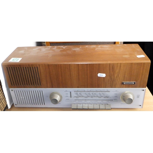 473 - A Grundig 2147 radio together with a Shuman turntable