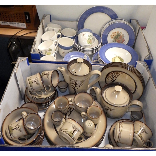 479 - A large qty of Denby Savoy table ware together with Wedgwood Sarah’s Garden dinner ware etc (2)