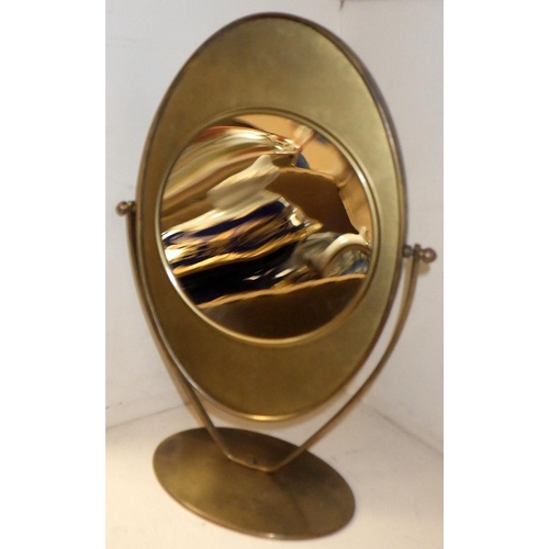 495 - A mid century revolving vanity table mirror