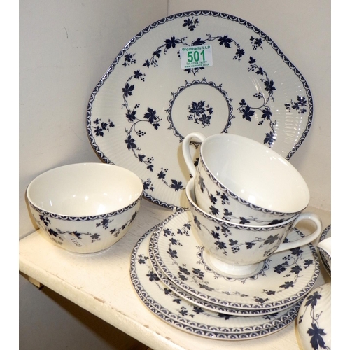 501 - A Royal Doulton Yorktown tea set