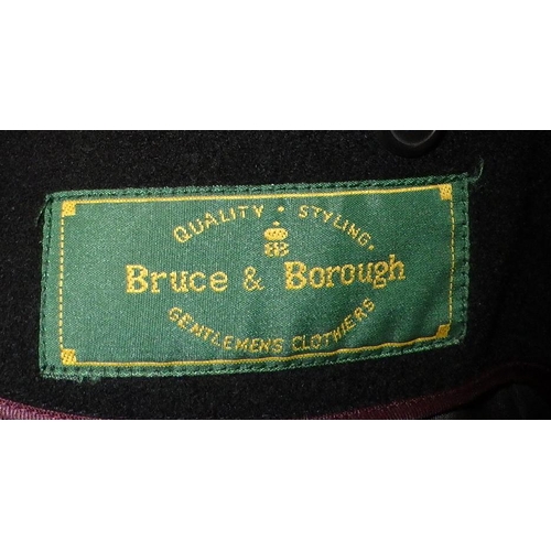 474 - A full length Bruce and Borough wool coat (42) together with a vintage overcoat/ cape etc