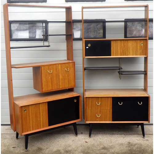 Two G.Plan Librenza room divider units, 95cm wide, 192cm tall