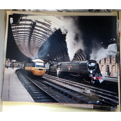 18 - A group of large unframed Railway interest photographs (27)