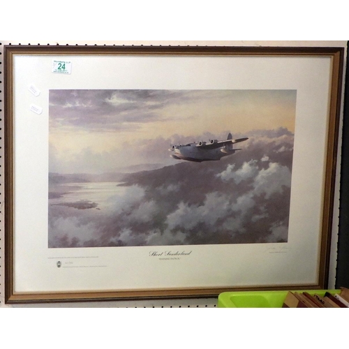 24 - The Dam busters wartime survivors signed print together with further limited edition pencil signed m... 