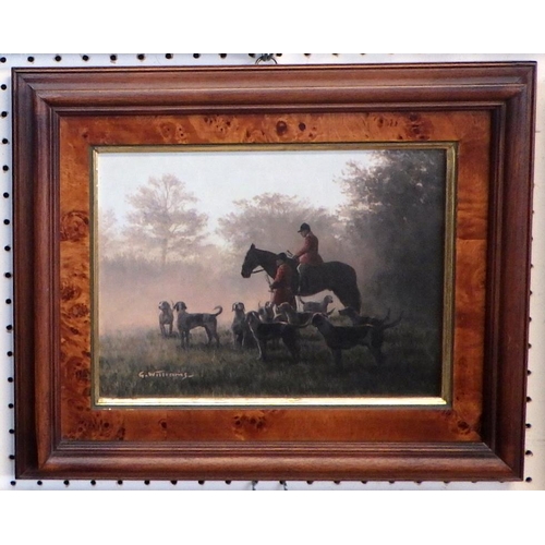 26 - Two small G Williams hunting scenes 36 x 30cm