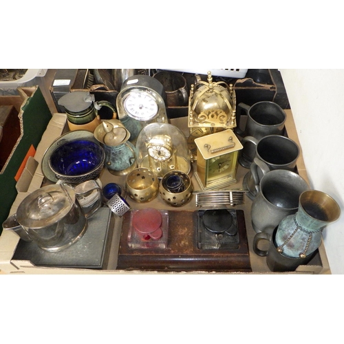 52 - A large qty of misc metal wares, canteens, wooden boxes etc (7)