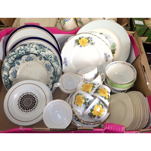 57 - Four boxes of misc collectables, ceramics AF (4)