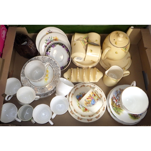 57 - Four boxes of misc collectables, ceramics AF (4)