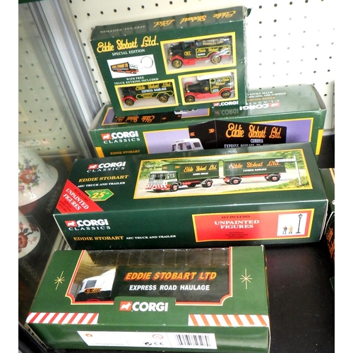 78 - A collection of boxed Corgi Eddie Stobart trucks (16)