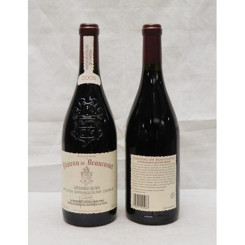  Chateau De Beaucastel Chateauneuf-di-Pape 2005: one case of six 750ml bottles