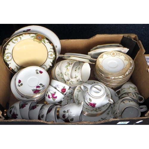 110 - Four boxes of misc tea wares, etc af (4)