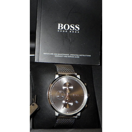 124 - A Boss gents wristwatch etc