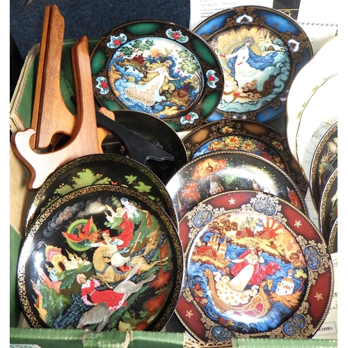 139 - A group of various cabinet plates to inc Russian examples