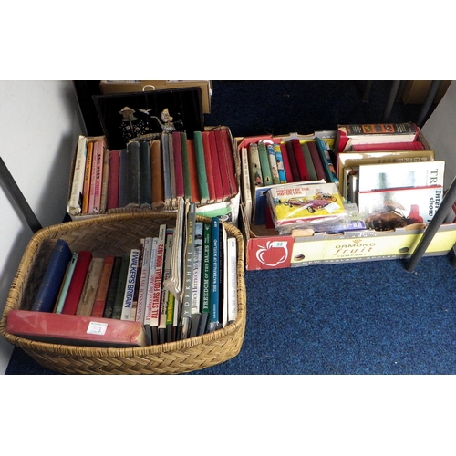 90 - A qty of misc books to incl children’s books, cigarette cards etc