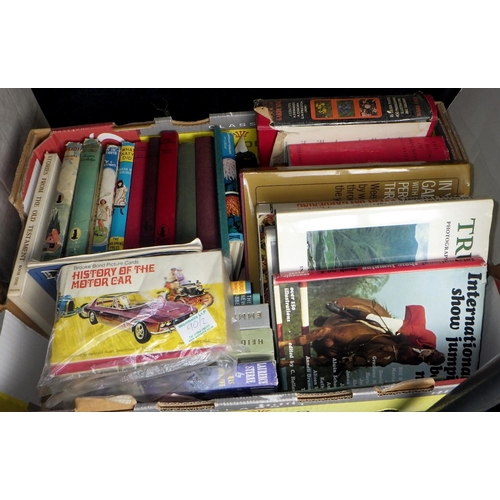 90 - A qty of misc books to incl children’s books, cigarette cards etc