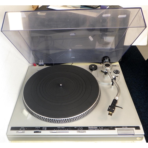 92 - A Bose Acoustic Wave Music System together with a Technics SL-B3 turntable