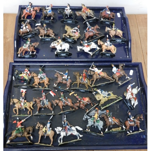 241 - Del Prado die-cast soldier figures, all mounted Napoleonic interest.  (2)