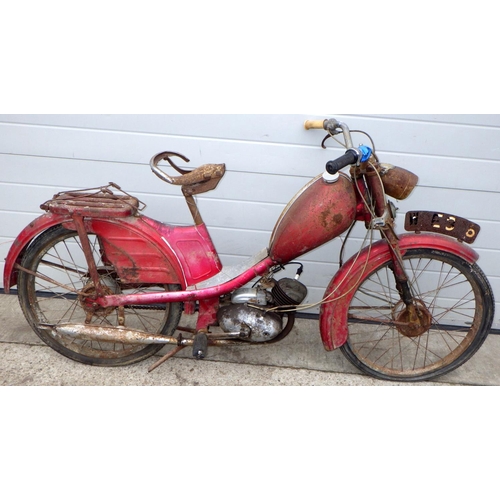 805 - A moped, sold as seen, non runner, no documents