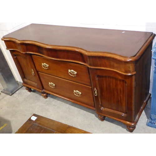 803 - A Victorian mahogany sideboard base, 173cm long