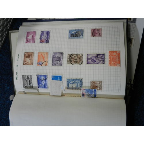 271 - Postage Stamps: eleven various albums, swap books etc, all British / Empire / Commonwealth interest ... 