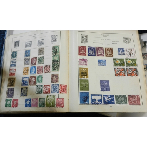 272 - Postage Stamps: fifteen various albums, swaps books etc, European / World interest incl German early... 