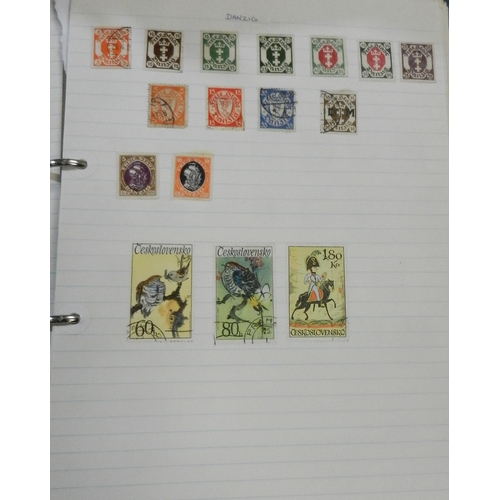 277 - Postage Stamps: six loose leaf / folder albums containing an extensive collection of 19th cent and l... 